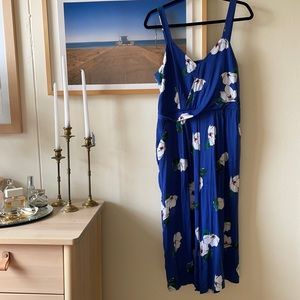 A New Day Floral Print Jumpsuit- with pockets!